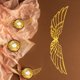 thumbnail image 5 of Adorno para pastel XQNRWYTU Alas Doradas - Paquete de 50, 5 of 6