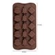 thumbnail image 3 of 4 Moldes De Chocolate Molde De Silicona Molde De Navidad Color Marrón 15cavid: 5arbol, 5 , 5 Santa M, 3 of 11