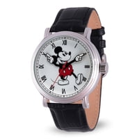 Reloj Disney Mickey Mouse Para Hombre Vintage De Los 90 Con Caja Plateada
