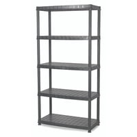 Ram - Estante Repisa Rack Plástico 5 Niveles 185X45,5X91Cm Deluxe