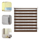 thumbnail image 2 of Cortina Roller Jaspeada Duo Zebra Dia Noche 120x200cm Cafe Oscuro, 2 of 3