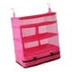 thumbnail image 2 of Organizador Colgante Para Compartimento De Armario, Plegable, 3 Niveles, Para El Hogar, RV, Ropa, Color Rojo Rosa, 2 of 3