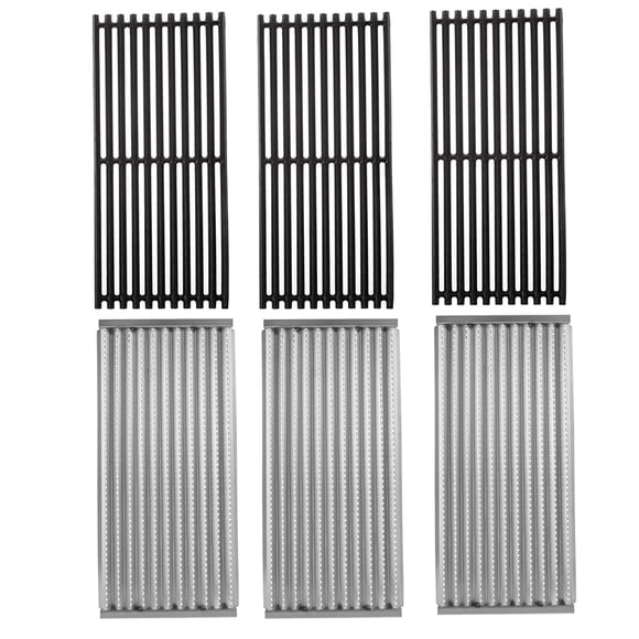 Rejillas Y Emisores Para Parrilla 43 X 23 Cm De Hierro Fundido