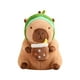thumbnail image 3 of Muñeco de peluche de capibara, decoración de sala de estar, regalos creativos que acompañan al juguete para dormir para adolescentes, adultos, niños, Aguacate 40cm, 3 of 5