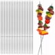 thumbnail image 1 of X50 Pinchos Anticuchos Brochetas Acero Inoxidable Barbacoa 34 cm, 1 of 4