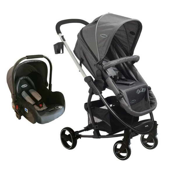 Coche Bebé Travel System Alfa Gris