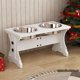 thumbnail image 3 of Tazones para perros Piskyet 28 cm 55 oz Soporte blanco elevado, 3 of 8