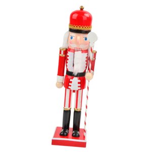 Magideal - Adorno De Cascanueces De Navidad De 38Cm, Muñeco De Juguete De Marionetas, De Cascanueces De Madera, Decoraciones De Escritorio Para El Hogar Estilo A