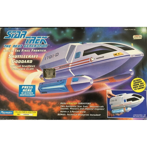 Toy PlayMates Star Trek La próxima generación de Shuttlecraft Goddard
