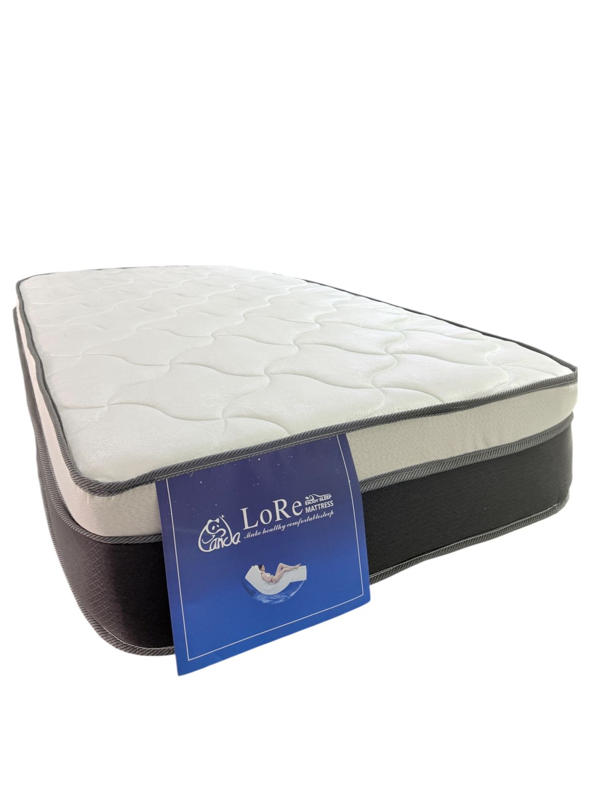 Colchón 1 Plaza + 1Pilo Lore / Confort Y Descanso 190X90X32