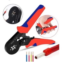 Genérico - Herramienta Crimpeadora Alicate Prensa Pelacable + 1200 Terminales