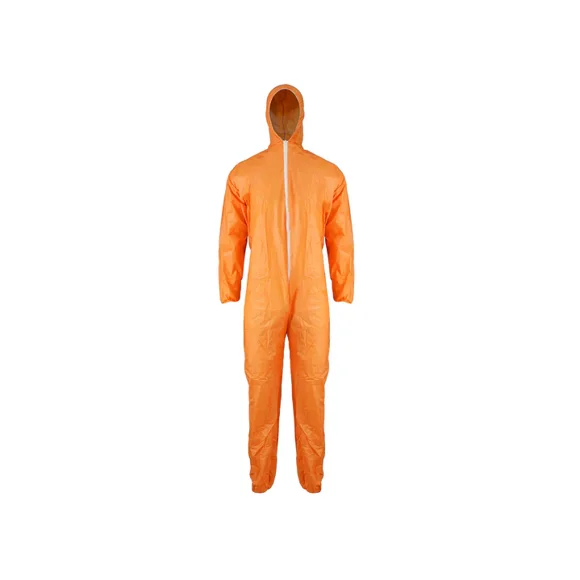 Pack 5 uni Buzo desechable naranjo Black Wolf Talla L