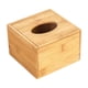 thumbnail image 1 of Caja De Pañuelos De Bambú, Soporte Para Servilletas De Escritorio Para Oficina, Hogar, Baño S, 1 of 5