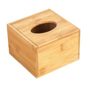 Bothyi - Caja De Pañuelos De Bambú, Soporte Para Servilletas De Escritorio Para Oficina, Hogar, Baño S