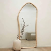 Santú Home & Deco - Espejo Irregular Cuerpo Entero Madera Color Abedul 200X100Cm