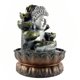 thumbnail image 1 of Buddha Tabletop Fountain Water Waterfall Yard Decoración De La Casa Base Marrón, 1 of 5
