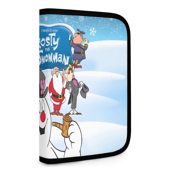 Frosty el Muñeco de Nieve Bolsa de Almacenamiento Plegable Portátil con Compartimentos, Organizador de Herramientas Multi-Bolsillo, Uso Dual Viaje y Hogar 26.5*17.8cm