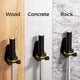 thumbnail image 3 of Colgador de pesas JNIHEEP, estante de pared olímpico individual, plateado, 3 of 6