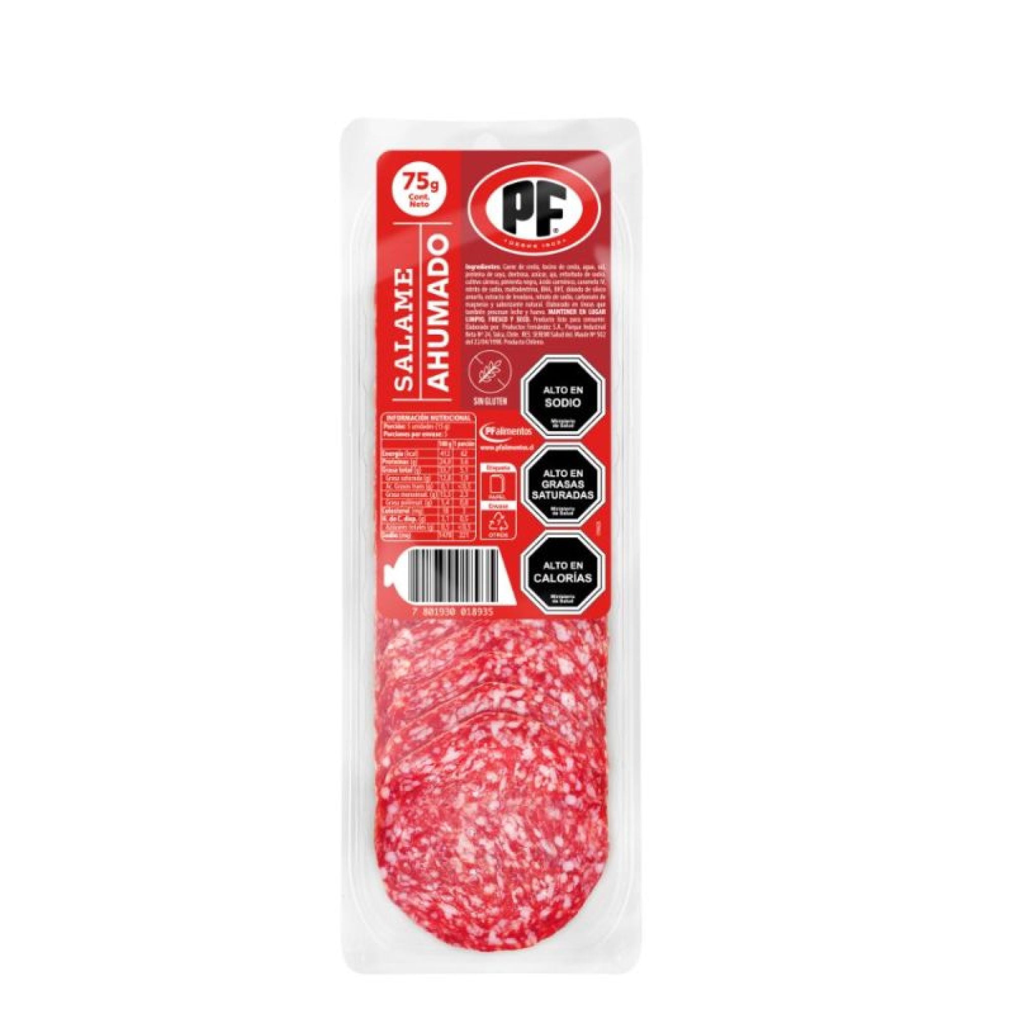 Salame Ahumado 75 gr PF