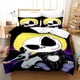 thumbnail image 1 of Nightmare Before Christmas Jack Sally Quilt Duvet Cover Set Bedding3-Piece Bedding Set, 1 of 5