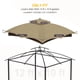 thumbnail image 2 of Toldo para gazebo OIPUNSHLE 10x12 impermeable de doble nivel, 2 of 7