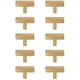 thumbnail image 1 of Tiradores T de latón Decor Elegant Decor, paquete de 10, 5 cm, 1 of 6