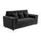 thumbnail image 3 of SOFA LATINA 3 CUERPOS FELPA Negro, 3 of 4