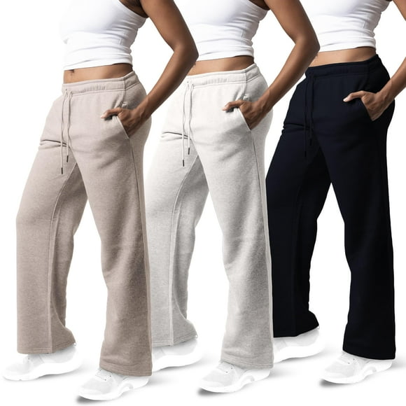 Pantalones deportivos Common Stitch, 3 unidades, forro polar, pernera ancha