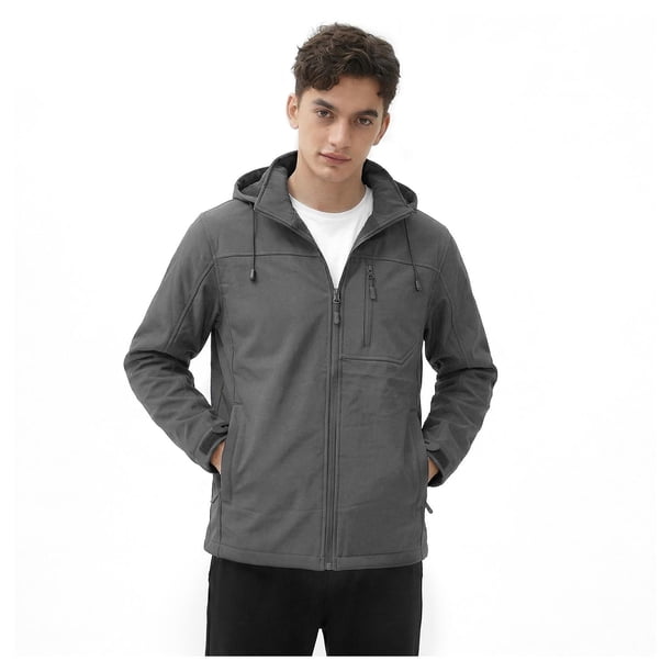 Chaqueta Softshell Termico Con Micropolar Corporativo Hombre gris 3XL