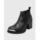 thumbnail image 1 of Botin para mujer elasticado con taco Negro, 1 of 4