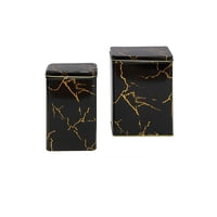 Vgo - Lata Decorativa Set X2 -19X11X7 Cm