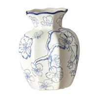 Bothyi - Jarrón De Cerámica Chino Para Flores, Decoración Del Hogar, Soporte Para Plantas Para Oficina, Mesa De Boda, Flor De Ciruelo, 8 Cm X 15 Cm