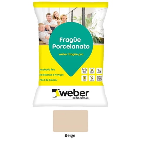 Weber - Fragüe Porcelanato 1Kg Beige