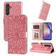 thumbnail image 5 of Funda tipo cartera FOXDOCK para Samsung Galaxy A55 , diseño girasol en relieve, cuero PU, cierre magnético, soporte y tarjetero, 5 of 5