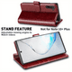 thumbnail image 1 of For Galaxy Note 8 Note 9 Note 10 Note 10 Plus Note 20 Note 20 Ultre Wallet Case, [Included Glass Screen Protector][RFID Blocking] Flip Folio Leather Cell Phone Cover With Credit Card Holder For Samsun, 1 of 3