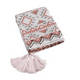 thumbnail image 1 of Manta decorativa tejida para sillón, piecera o cama bohemia multicolor, 1 of 3