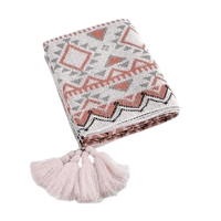 Genérico - Manta Decorativa Tejida Para Sillón, Piecera O Cama Bohemia Multicolor