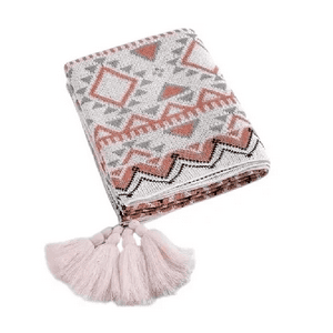 Genérico - Manta Decorativa Tejida Para Sillón, Piecera O Cama Bohemia Multicolor