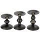 thumbnail image 3 of 3 Piezas Pilar Decorativo Candelabro Hogar Decoración Del Banquete De Boda Oro Negro, 3 of 5