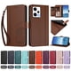 thumbnail image 4 of Funda Cartera Trébol para Xiaomi Redmi Note 12 Pro 5G con Ranuras Tarjetas y Carga Inalámbrica Marrón, 4 of 6