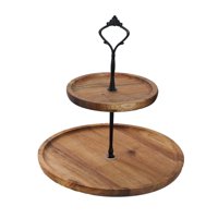 Bothyi - Soporte Para Magdalenas, Bandeja Multifunción Para Servir Dulces, Bandeja De Postre Portátil Duradera, 2 Niveles