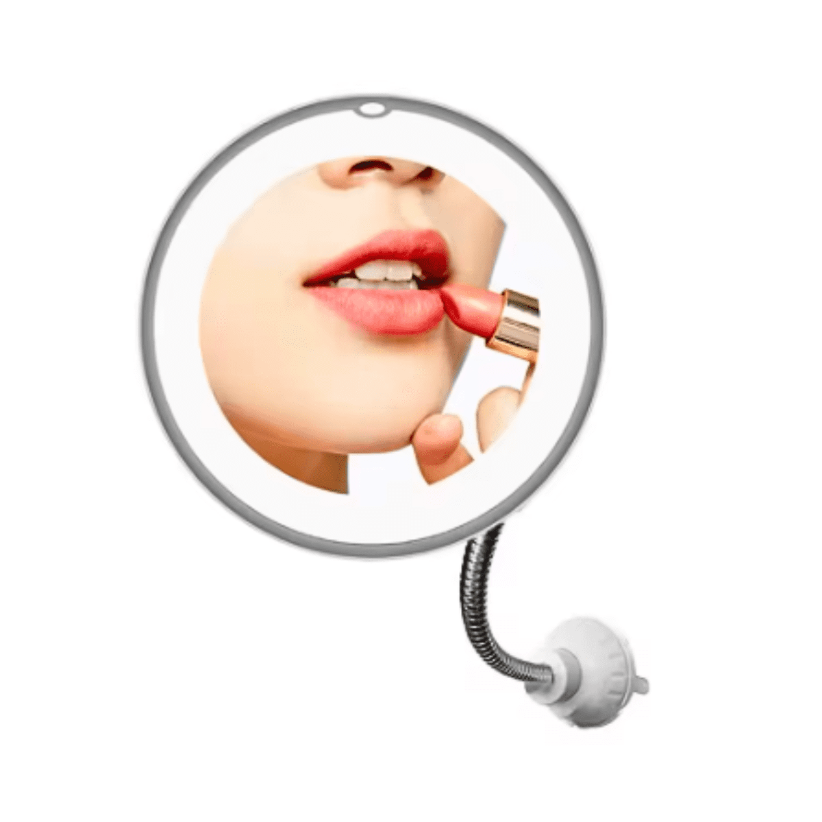 Genérica - Espejo Maquillaje Con Aumento 10x Ajustable 360° Y Luz Led