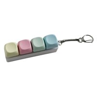 Bothyi - Mini Llavero Colorido Con Teclado De 4 Teclas, Juguete Antiestrés, 8 X 2 X 3 Cm, Juguete Resistente Con Clic