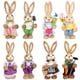 thumbnail image 1 of 8x Conejo De Pascua De Paja Decoración Foto Atrezzo Estatuas De Conejito Para Mesa, 1 of 2