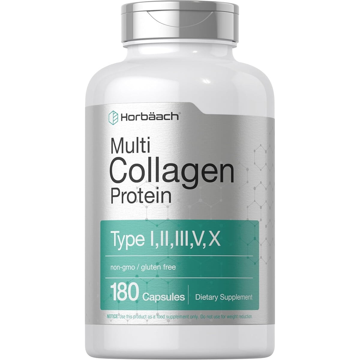 Colageno Multi Protein Horbaach 2000mg 180 Capsulas Tipos Ivx