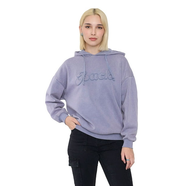 Polerón Mujer Oversize Hoddie Gris Corona