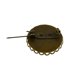 thumbnail image 2 of 10pcs Broche En Blanco Lapela Perno Base De 25 Mm Ronda Flor Almohadilla Vintage Bronce, 2 of 3