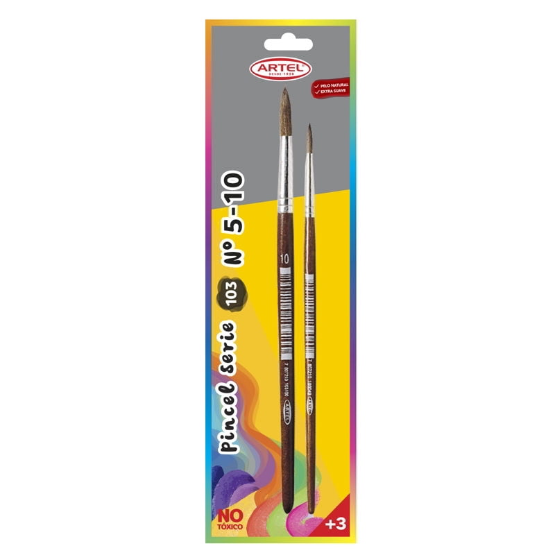 Pack Pincel N° 5 - 10 Pelo Natural Artel