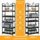 thumbnail image 4 of Estantería HCHQHS de 6 niveles, industrial, ajustable, 180 cm de altura, 4 of 8