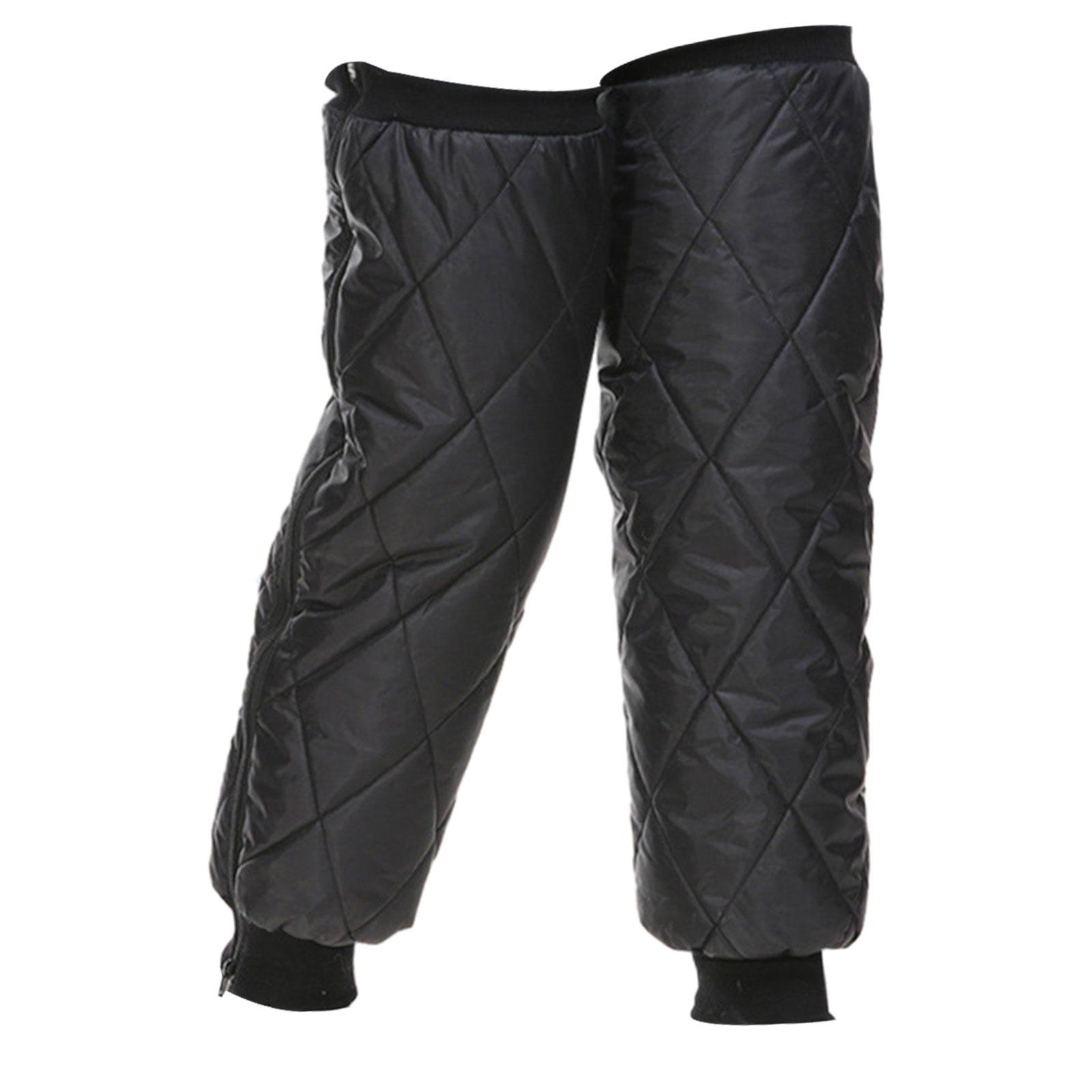 Ioensy - Calentadores De Piernas Con Cremallera, Rodilleras Para Clima Frío, Camping, Ciclismo De Montaña, 70Cm, 1 Par